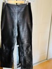 Sherrer Paris Leather Black Women’s Pants Size 44 Lambskin Authentic Soft — photo 2