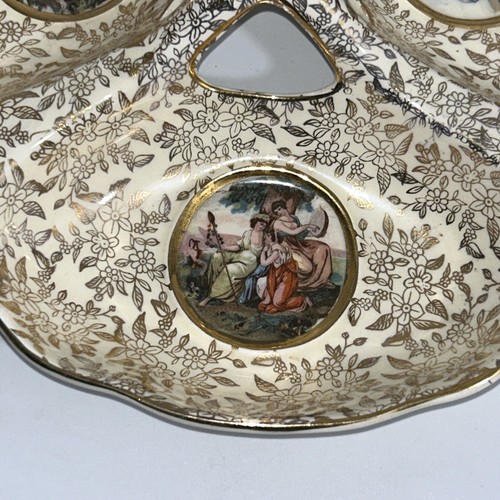 Empire England Trefoil Dish Depicting Classical Scenes, 1940s, - Picture 4 of 13