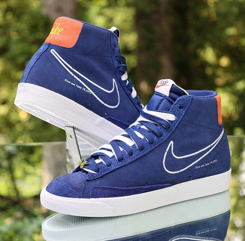 Nike Blazer Mid 77 First Use Deep Royal Blue Mens Size 10 Custom DC3433-400 - Image 2 of 4