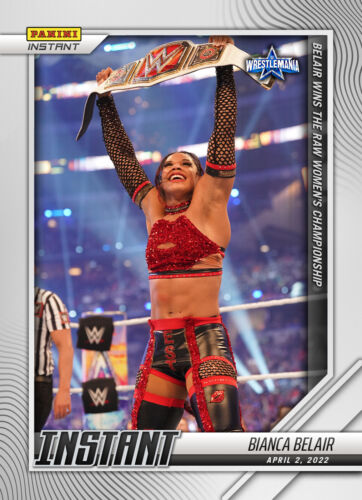 2022 PANINI INSTANT WWE #9 BIANCA BELAIR - WINS RAW WOMEN'S CHAMPIONSHIP |  eBay