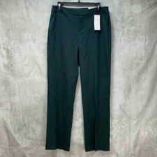 Charter Club Women's Green Mid-Rise Pull-On Trousers SZ 10