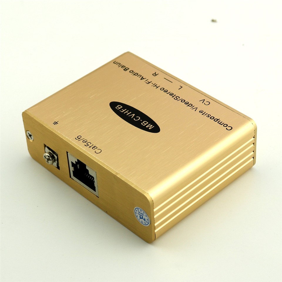 1pair Composite Video/Stereo Hi-Fi Audio Extender Balun Over Single ...