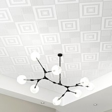 10M Geometric Rhombus Wallpaper 3D Ceiling Paper TV Backdrop Feature Wall