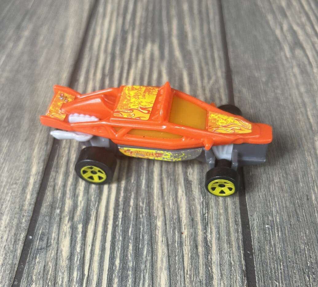 2013 Hot Wheels McDonald's Happy Meal Toy Orange Pull Back Race
