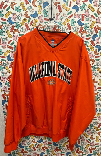 Sweatshirt Vintage Universitaire Oklahoma State Cowboys - Taille XL - Marque Jerzees - Occasion Très Bon état