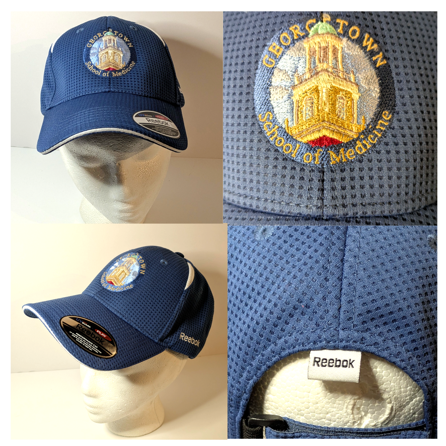 Georgetown School of Medicine Blue Adjustable Embroidered Strapback Cap