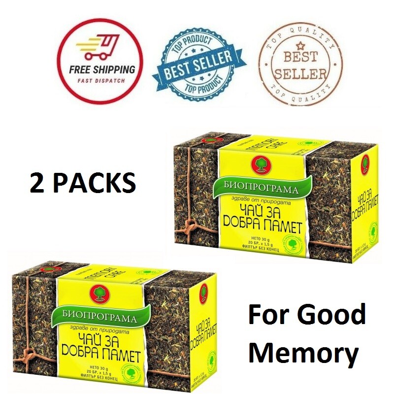 2x Ogranic Tea For Good Memory Concentration And Good Blood Supply To The Brain