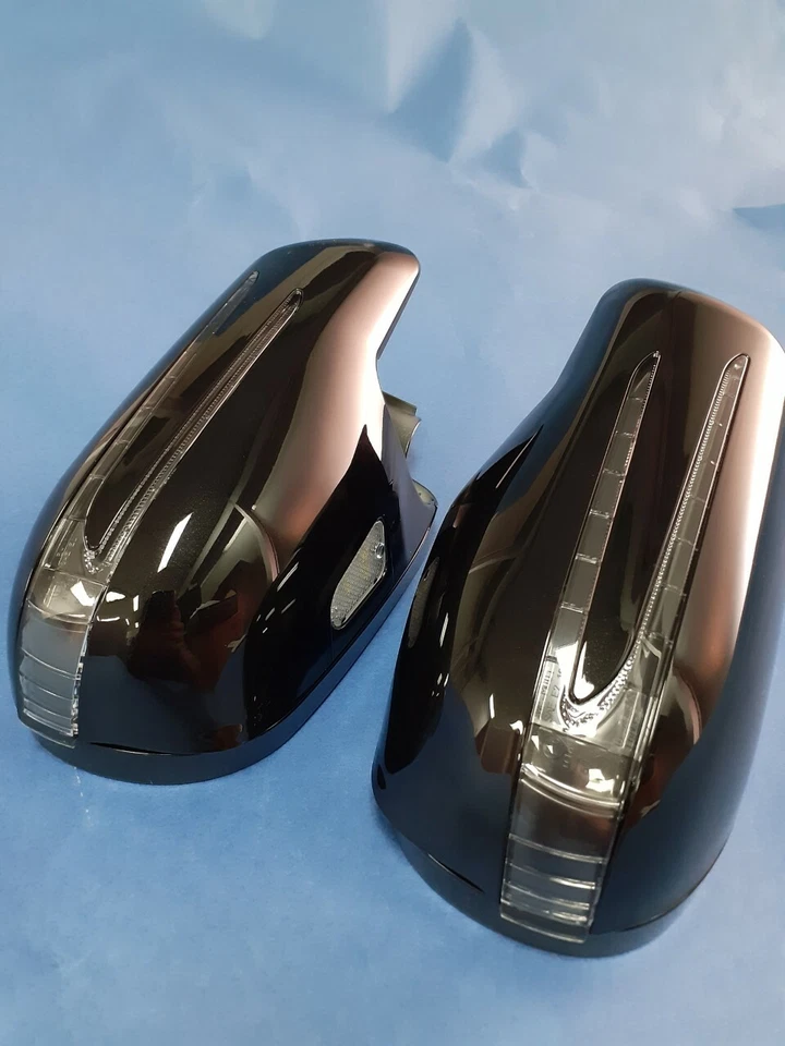 2 FLECHAS LED NEGRAS (#197) CUBIERTAS ESPEJO PUERTA MERCEDES BENZ R230 SL 2006-2009 Foto 3 de 4