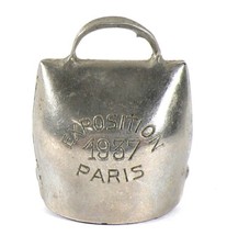 1937 France International Exposition Souvenir Bell Paris #22021
