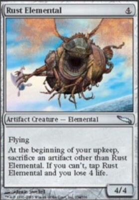 MTG - Rust Elemental - Mirrodin - NM, English Magic FLAT RATE SHIP