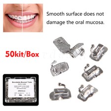200pcs Dental Orthodontic Buccal Tubes Monoblock Roth 022 1st Molar Bondable