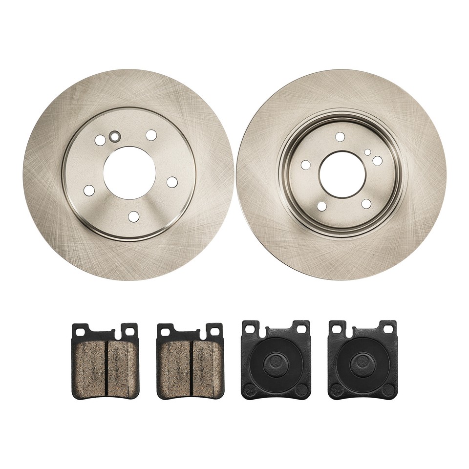 Rear Disc Rotors & Brake Pads for MercedesBenz E300 CLK320 19981999
