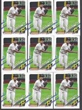 KE'BRYAN HAYES LOT OF (24) 2021 TOPPS UPDATE SERIES BASE ROOKIE DEBUT RC #US257