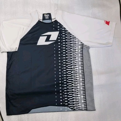 One Industries Jersey Mens XXL White Blk SS Motocross Vapor Off Road Riding - Picture 9 of 9
