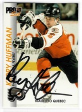 Kerry Huffman Signed 1992/93 Pro Set Card #136