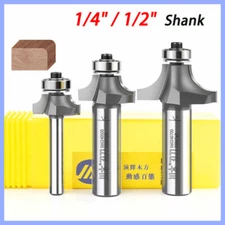 2.38mm - 38.1mm Radius Round Over Edge Forming Router Bit - 1/4" 1/2" Shank New