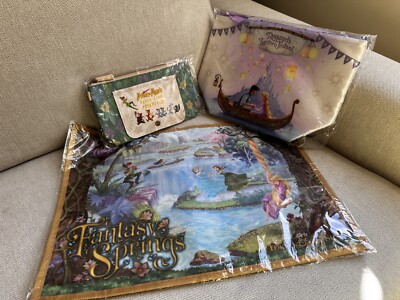 Tokyo Disney Sea - Fantasy Springs pouch, bag and table mat Peter Pan, Tangled