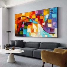 Modern Hand painted Oil Painting Wall Art Abstract Living Room Decoration