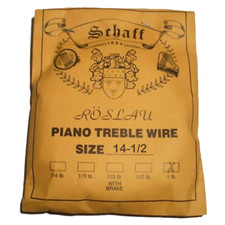 Piano Music Wire Roslau Treble 1 Lb. Coil Size 14-1/2 .034" Finest Grade Steel