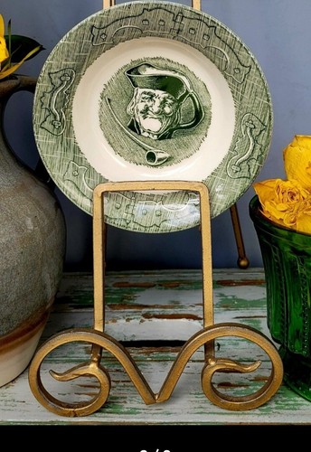 Vintage 1950s-60s Royal China The Old Curiosity Shop Green Berry Bowl X1 - Picture 3 of 8
