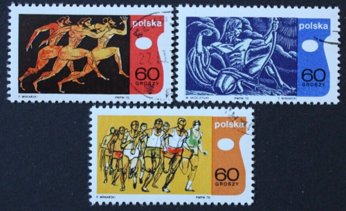Polen: Michel-Nr. 2010-2012 "Olympische Sportarten" aus 1970, gestempelt