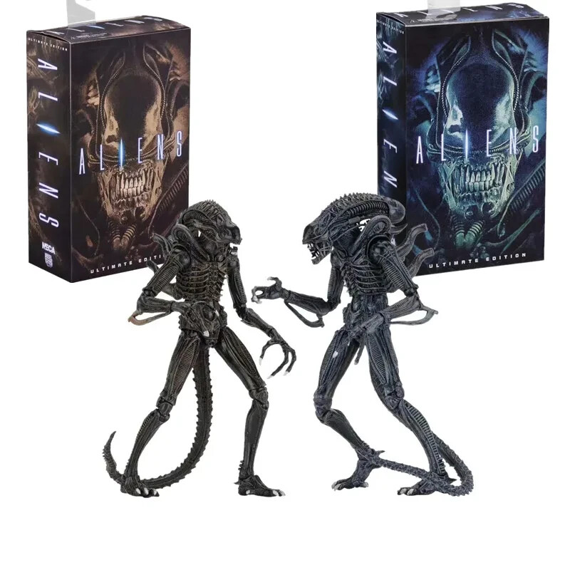 Neca Aliens 1986 XENOMORPH WARRIORS x 2 (Blue/Brown) 9"" ACTION FIGURES inc. Eggs