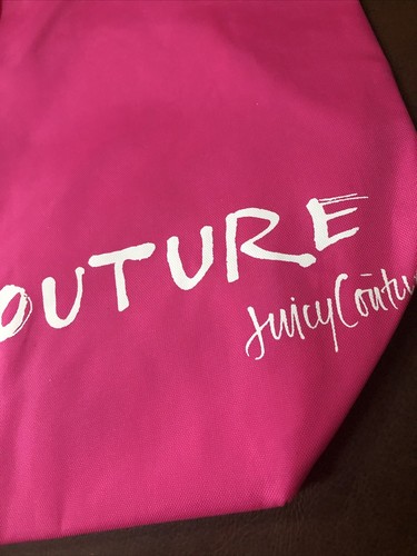 Juicy Couture" Hot Pink 'Eau De Couture' 100% Nylon Shopping Tote Bag NWT - Picture 6 of 7