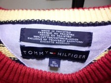 tommy hilfiger multi-colored men's jumper in XL