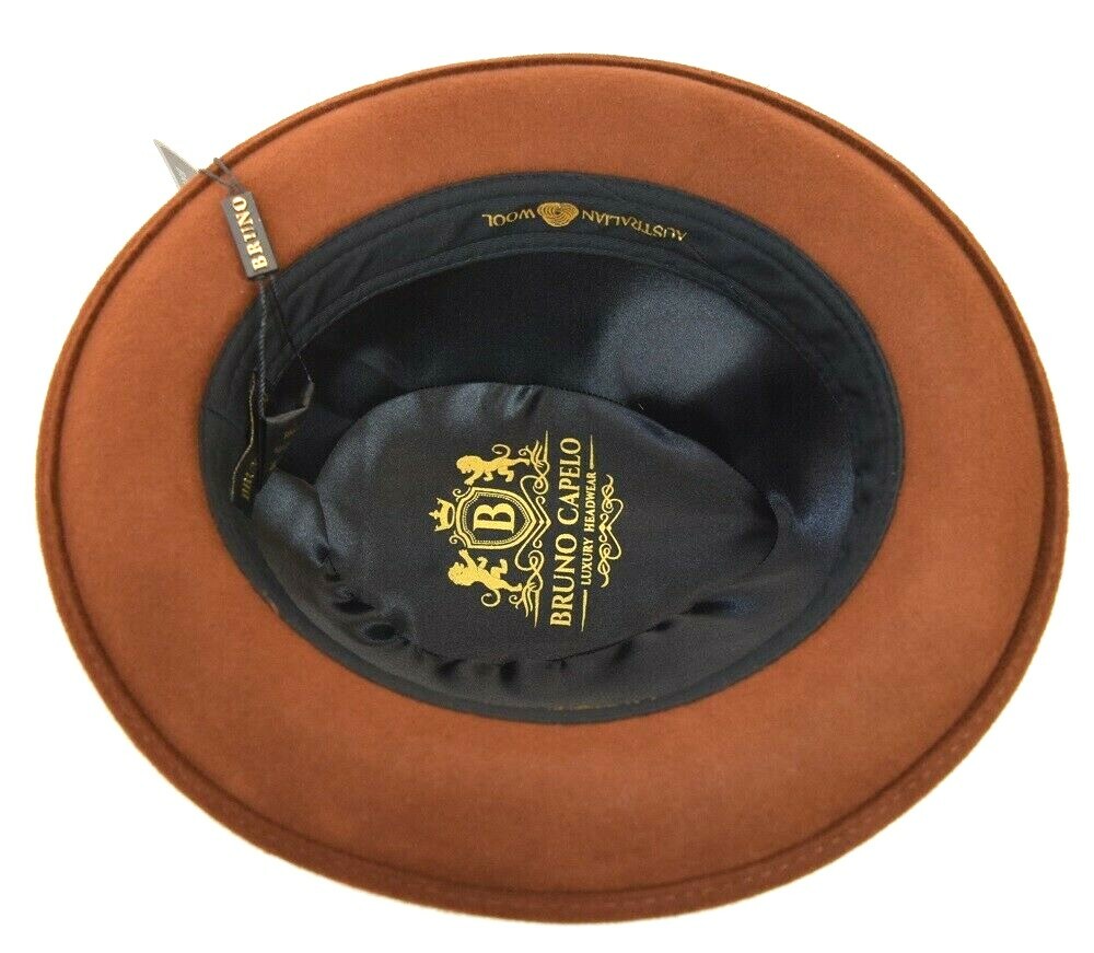 Cappello Fedora In Lana Stile Vintage Uomo Nero Marrone Grigio - Foto 8