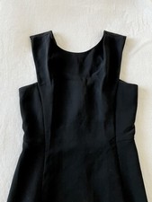 Mango Black Sleeveless V-back Dress Little Black Business Casual Dress, Small, 4