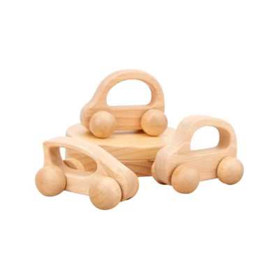 Schiebeauto Holzauto SUV Gummibaumholz *Montessori Art* Schneller Versand aus DE