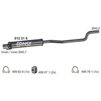 Ernst MittelschalldäMpfer SchalldäMpfer FüR Opel Corsa C F08 F68 Tigra Twintop