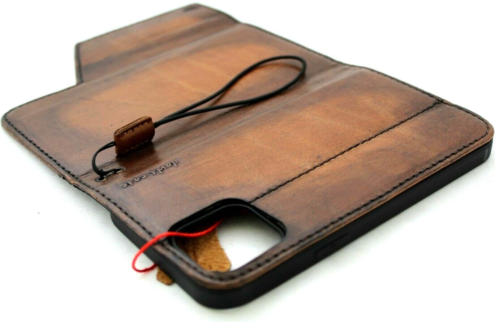 Image 61 - Genuine Leather Case For Apple iPhone 12 Pro Max Wallet Cover Book Hhandcrafted 