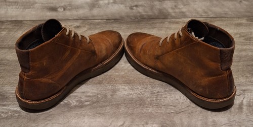 Scarpe Clarks Collection uomo taglia 10M stivali chukka comodi stringati pelle marrone - Foto 6 di 10