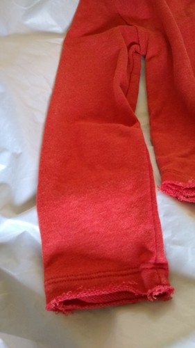 art class Unisex Kids Raw Edge Pullover Red Orange Sweatshirt Size M(7/8) - Picture 6 of 12