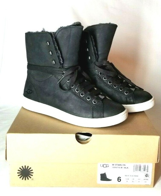 ugg black high top sneakers