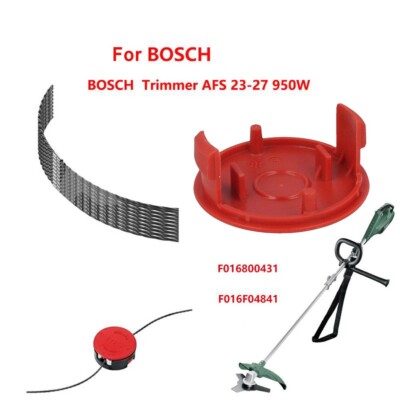 Für BOSCH AFS 23-37 Rasentrimmer Schneidspulenfäden (10x) + Spulenabdeckung  FN
