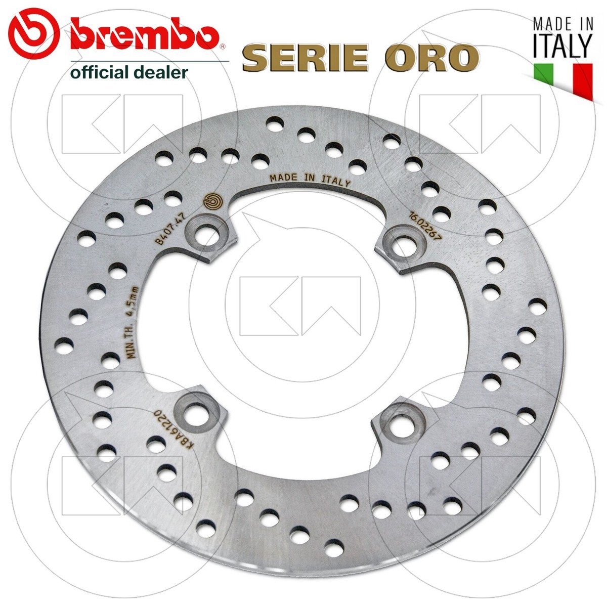 BREMBO 68B40747 Rear Brake Disc Series Gold KAWASAKI ZX-6R 636