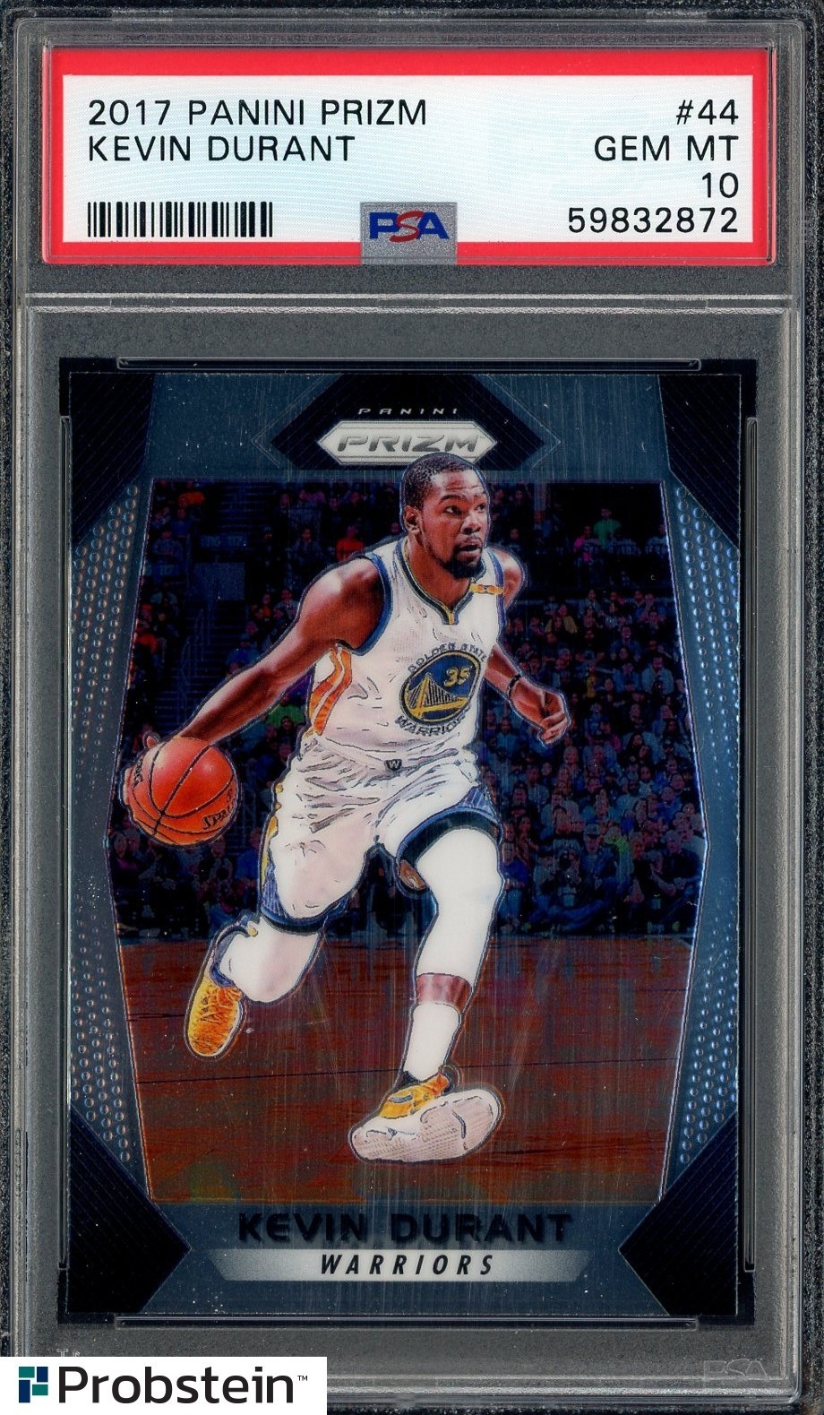 2017 Panini Prizm #44 Kevin Durant Golden State Warriors PSA 10 GEM MINT