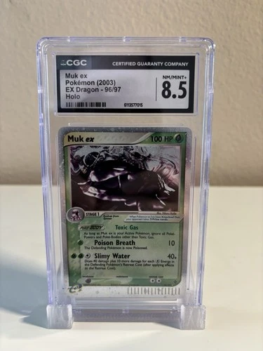 Pokemon Muk ex EX Dragon Holo Ultra Rare #96 CGC 8.5 Near Mint