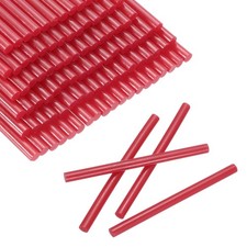 100pcs Mini Glue Stick 0.3"x3.9" High-Stick Hot Glue Gun Sticks, Deep Red 0.18 per stick