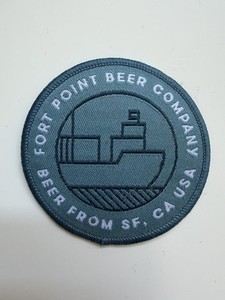 FORT POINT BEER Export Patch San Francisco Dortmunder Style Lager container ship