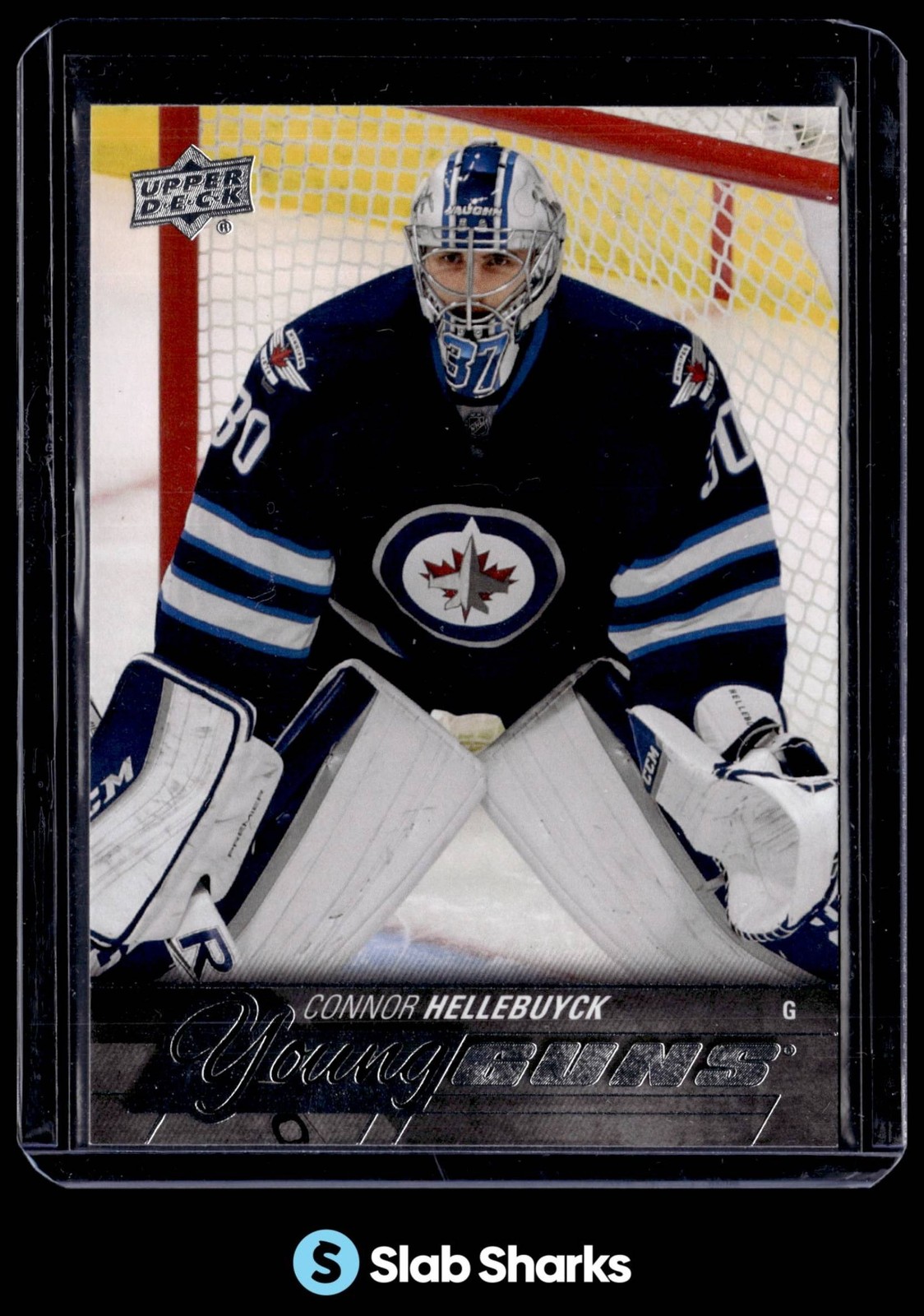 2015-16 UPPER DECK YOUNG GUNS #214 CONNOR HELLEBUYCK WINNIPEG JETS