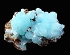 blue SMITHSONITE crystal crystals KAMARIZA - LAVRION Greece GREECE