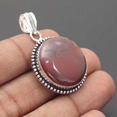 Mookait Edelstein 925 Sterling Silber Handarbeit Anhänger Schmuck Geschenk für die Liebe