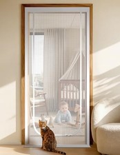 BFNN Cat Screen Door, Scratch Resistant Mesh Gate, Fit 32'' x 80'' Door, U