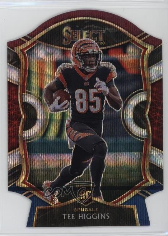 2020 Panini Select Concourse Tri-Color Prizm Die-Cut Tee Higgins Rookie RC 1g8h