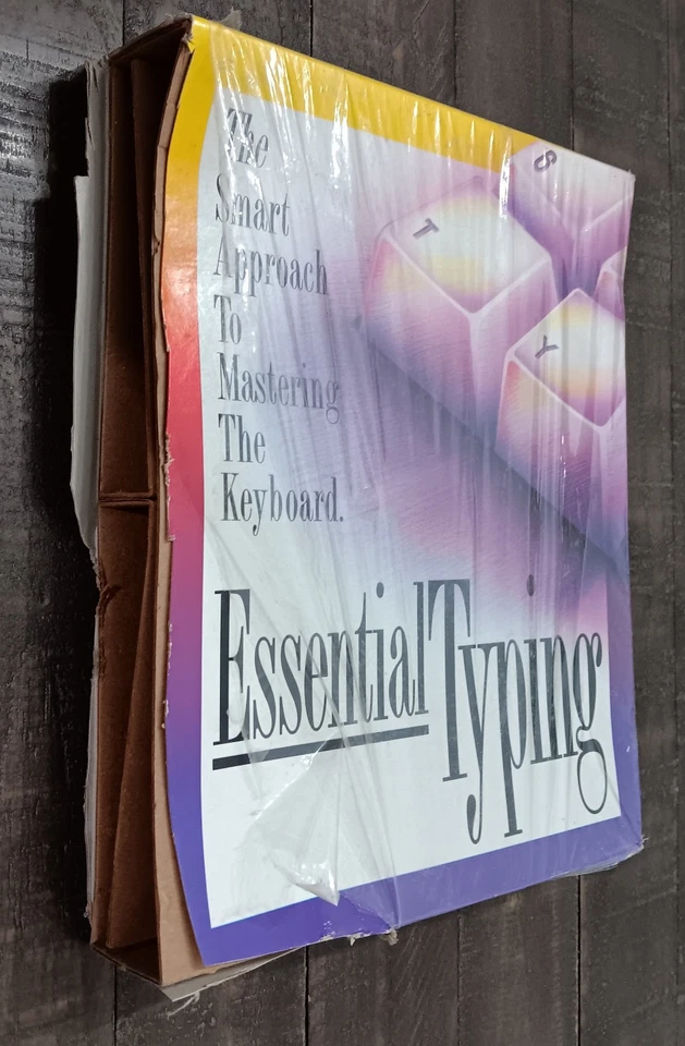 PC Software Essential Typing DOS Windows 3.5 Pulgadas Disco Caja Dañada Foto 2 de 4