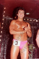 Handsome Man Muscular beefcake gay interest  original 35mm Negative Eb18