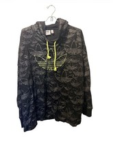 Adidas Originals Women's All Over Print Trefoil Logo Hoodie XL